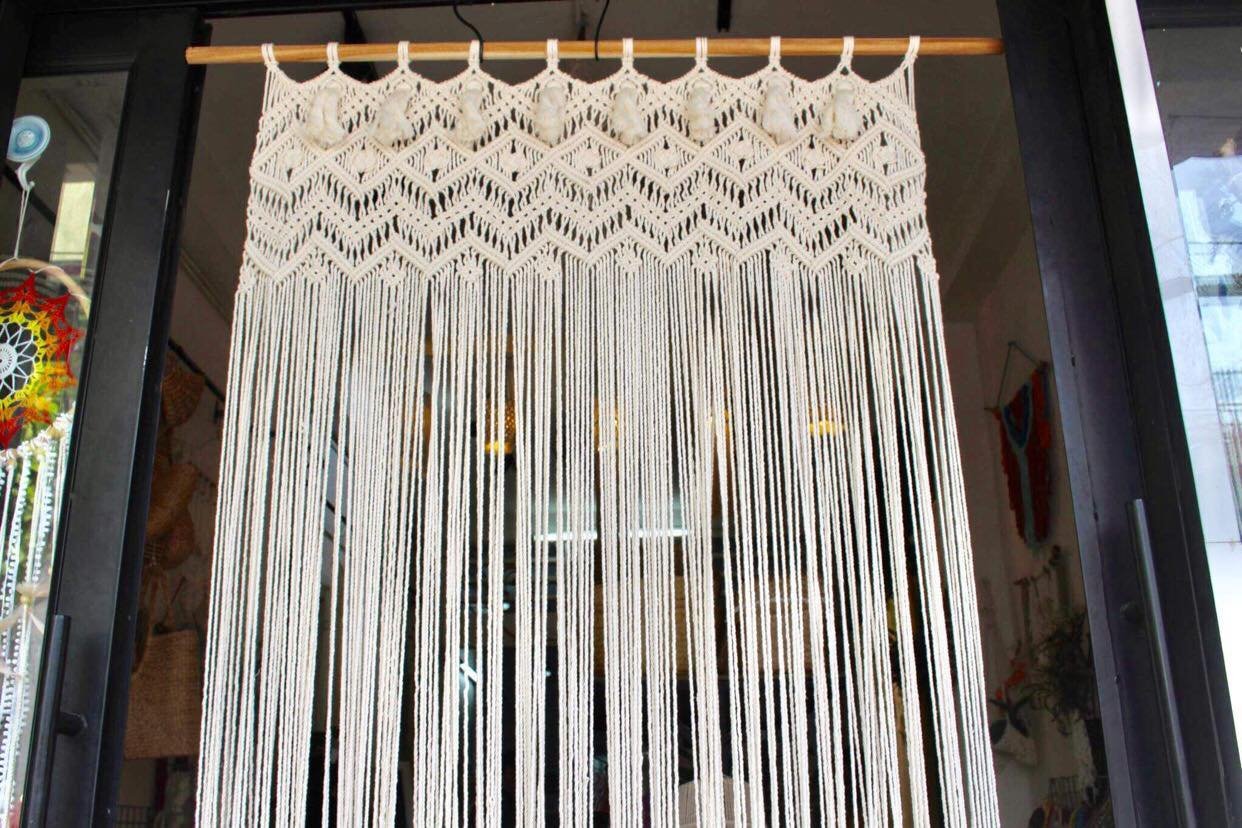 Vách Ngăn, Rèm Cửa Macrame Rộng 1m– Nhiều Màu - Ảnh 2