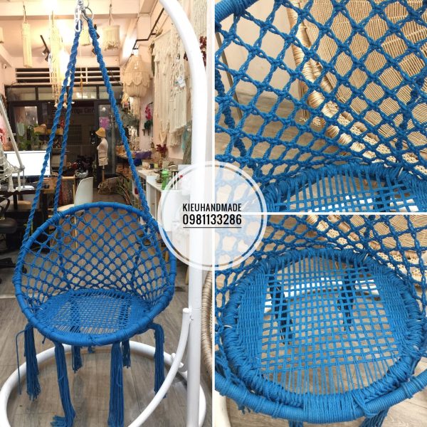 Ghế đu Macrame size người lớn - ảnh Thật - Nhiều màu - Ảnh 12