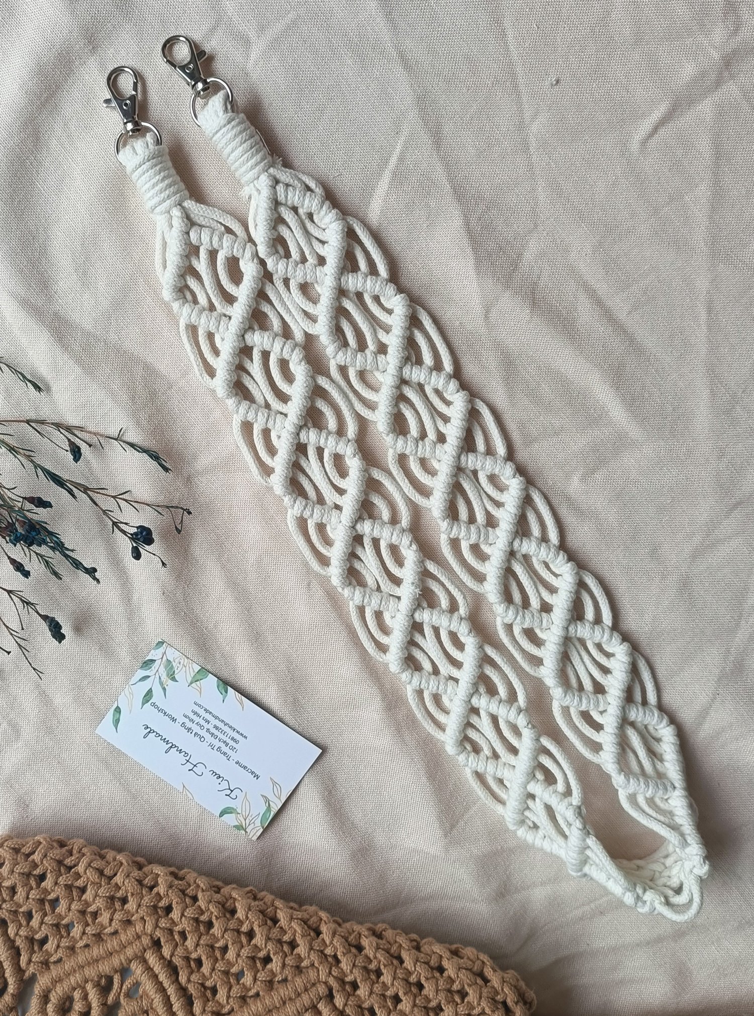 Nguyên liệu làm túi xách handmade macrame kèm sách và video hướng dẫn - Ảnh 3