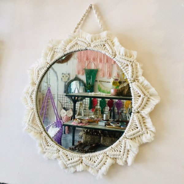 Gương Soi Trang Trí Macrame - Nhiều màu - Ảnh 2