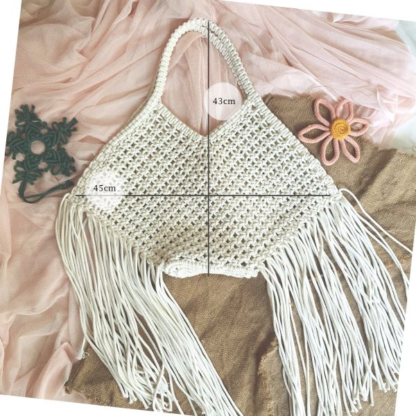 Túi tua rua đi biển.Túi macrame siêu xinh giành cho mùa hè phong cách boho, vintage - Ảnh 6