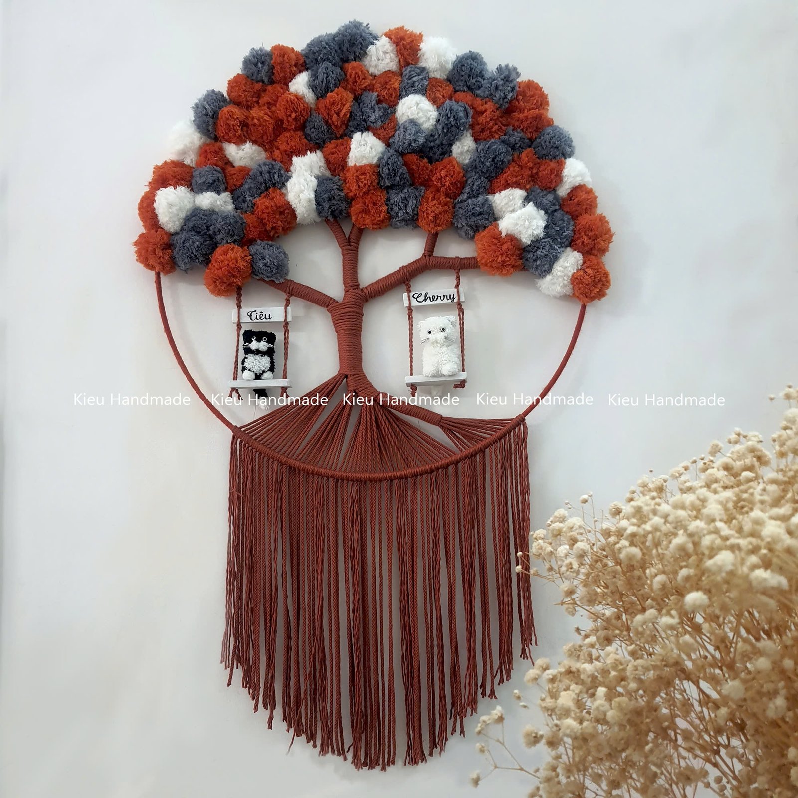 Ảnh Thật 100% Sản Phẩm của Tiệm. Treo tường Macrame Tree of Life - Ảnh 2