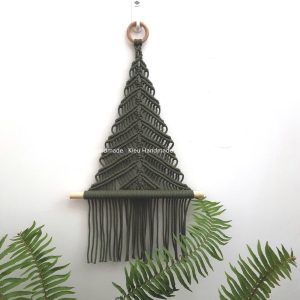 Ảnh thật 100%Sản phẩm của Tiệm. Cây thông Noel Macrame Handmade Treo Tường.Cây Giáng sinh độc đáo.Quà tặng Giáng Sinh.
