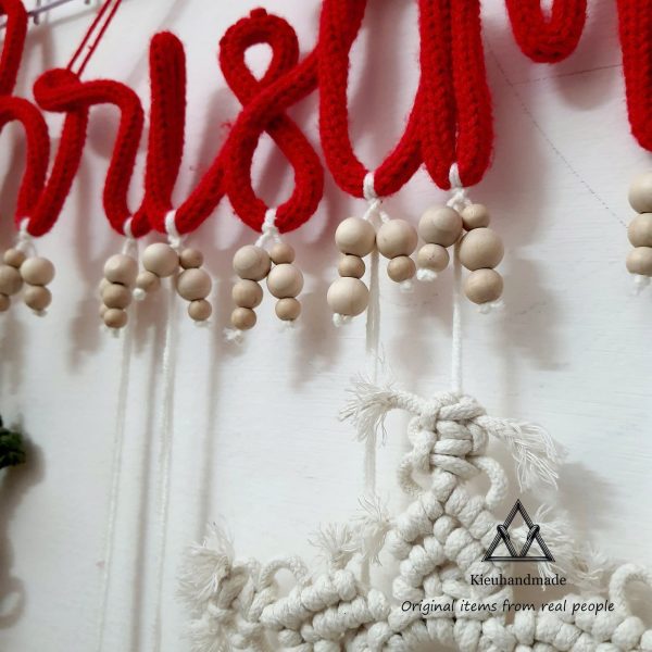 Set đồ trang trí Giáng Sinh Macrame. Quà Tặng Giáng Sinh cho người thân và bạn bè - Ảnh 9