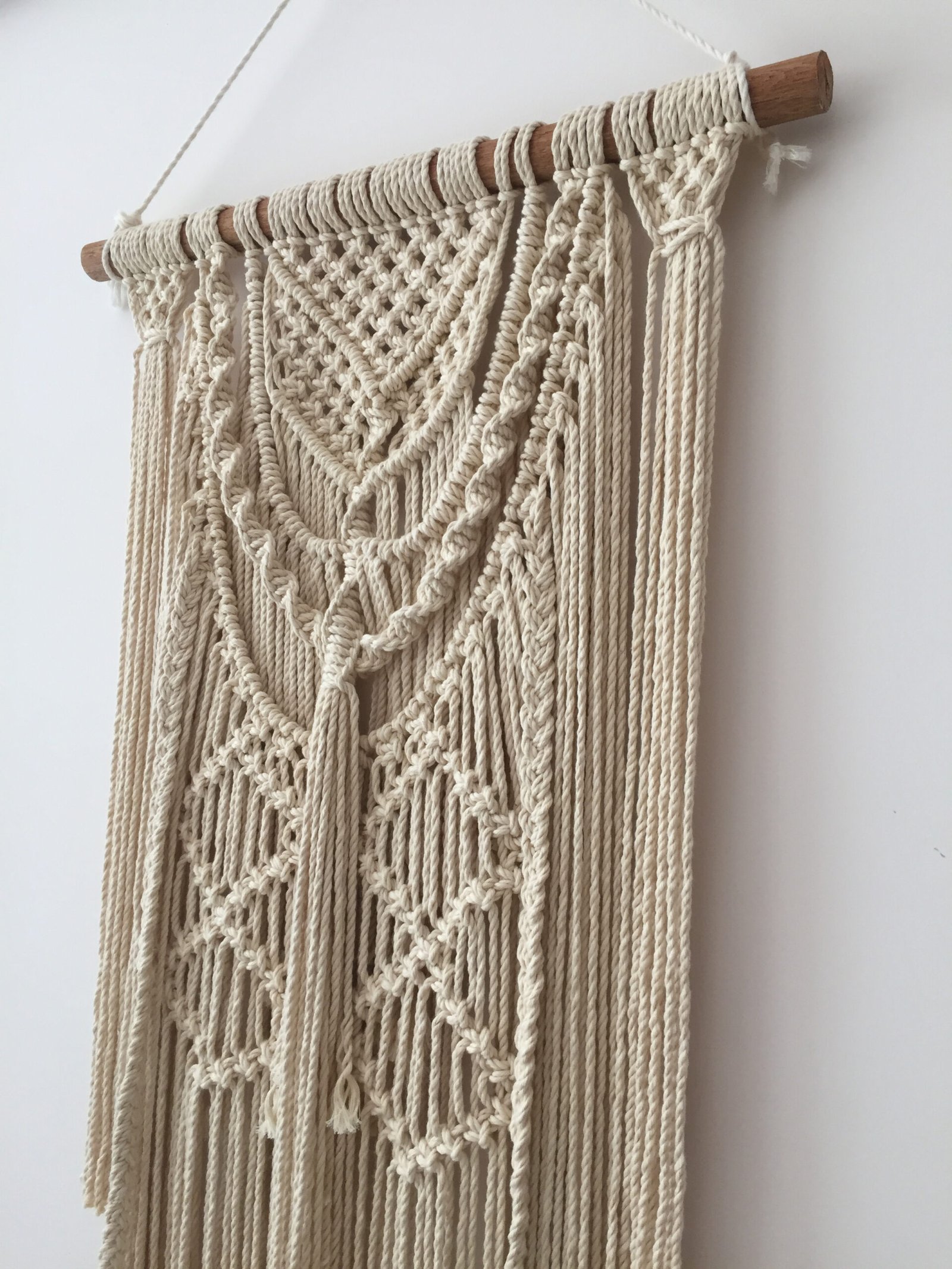 Mành Macrame vintage trang trí treo tường - size 45x100 - Ảnh 3