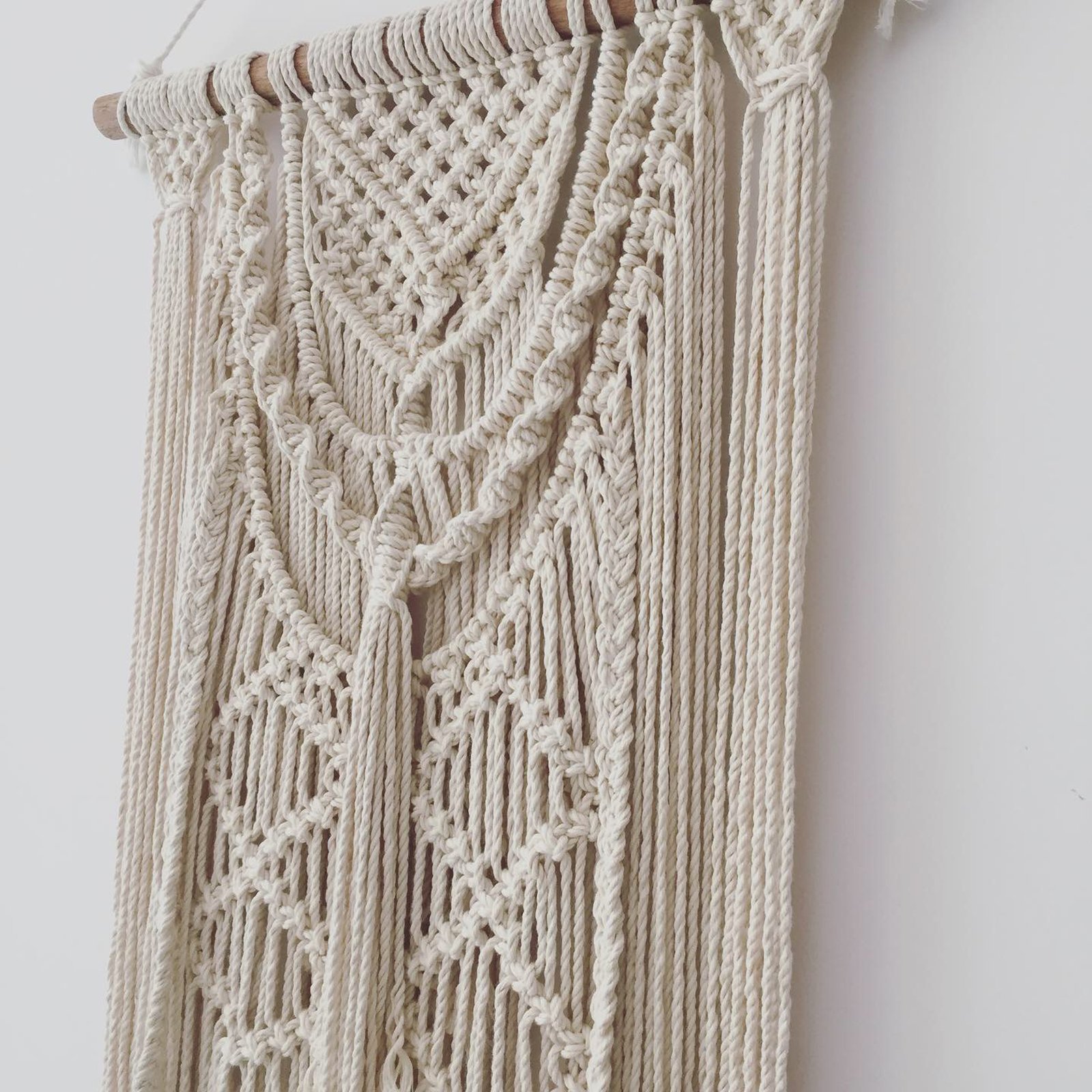 Mành Macrame vintage trang trí treo tường - size 45x100 - Ảnh 5