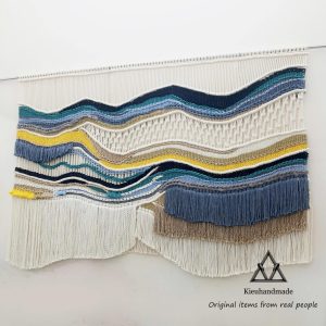 Mành Macrame treo tường trang trí, mành treo Macrame nghệ thuật trang trí.Treo tường Macrame lớn
