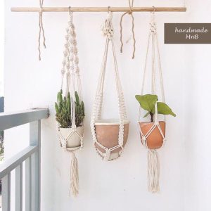 Dây macrame treo chậu cây - Đơn