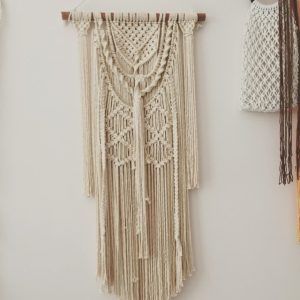Mành Macrame vintage trang trí treo tường - size 45x100