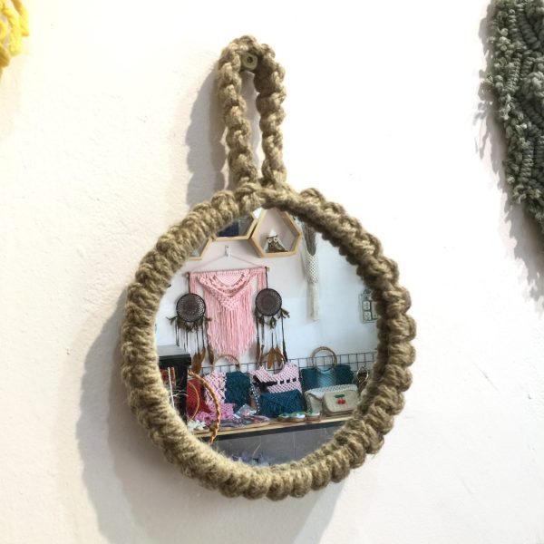 Gương Soi Treo Tường Dây Thừng Macrame - Ảnh 3