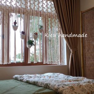 Rèm Cửa Sổ Chống Nắng Đẹp Thắt Bằng Dây Thừng Macrame