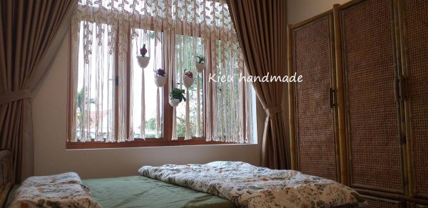 Rèm Cửa Sổ Chống Nắng Đẹp Thắt Bằng Dây Thừng Macrame