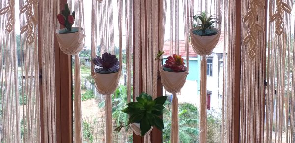 Rèm Cửa Sổ Chống Nắng Đẹp Thắt Bằng Dây Thừng Macrame - Ảnh 5