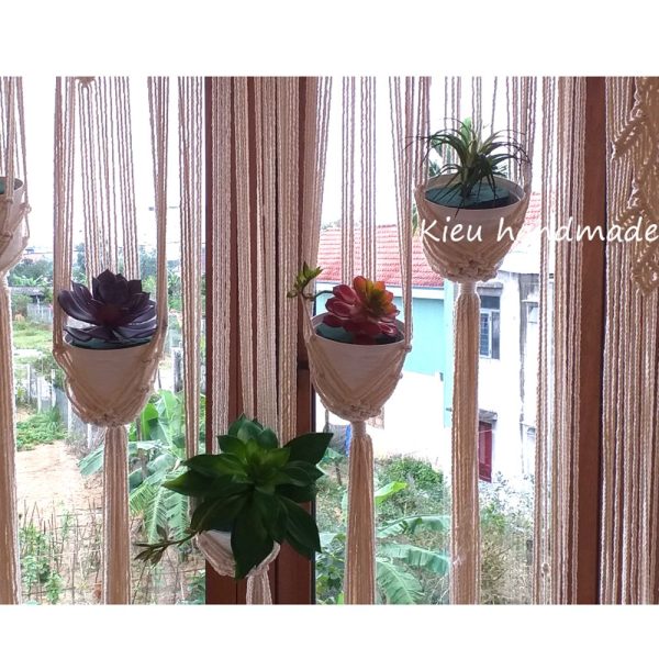 Rèm Cửa Sổ Chống Nắng Đẹp Thắt Bằng Dây Thừng Macrame - Ảnh 4