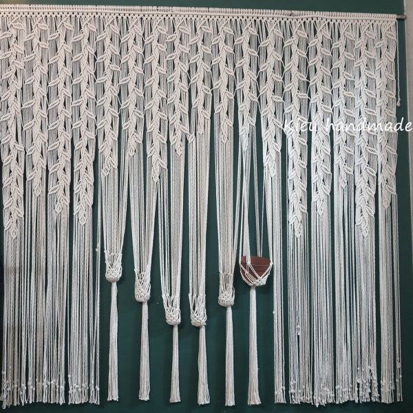 Rèm Cửa Sổ Chống Nắng Đẹp Thắt Bằng Dây Thừng Macrame - Ảnh 3