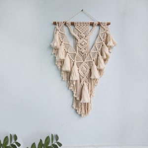Macrame Treo Tường Phong Cách Boho 50cm