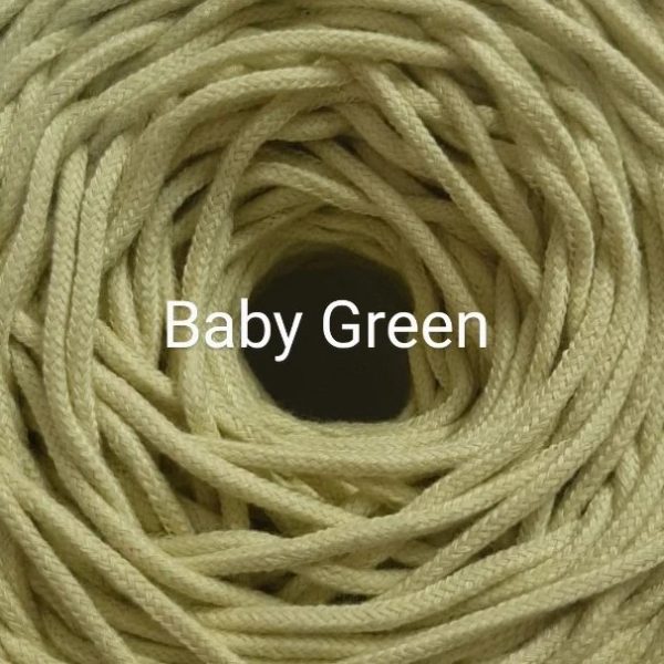 Cuộn 250g dây thừng dệt mắt na, dây cotton .Dây dệt làm macrame,dây dệt màu sợi 3mm - Ảnh 9
