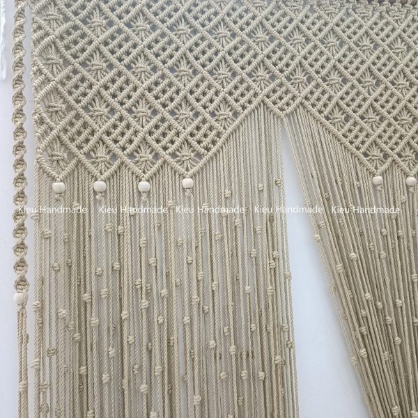 Rèm Ngăn Không Gian Phòng Khách Phòng Ngủ Cho Chung Cư bằng Macrame - Ảnh 3
