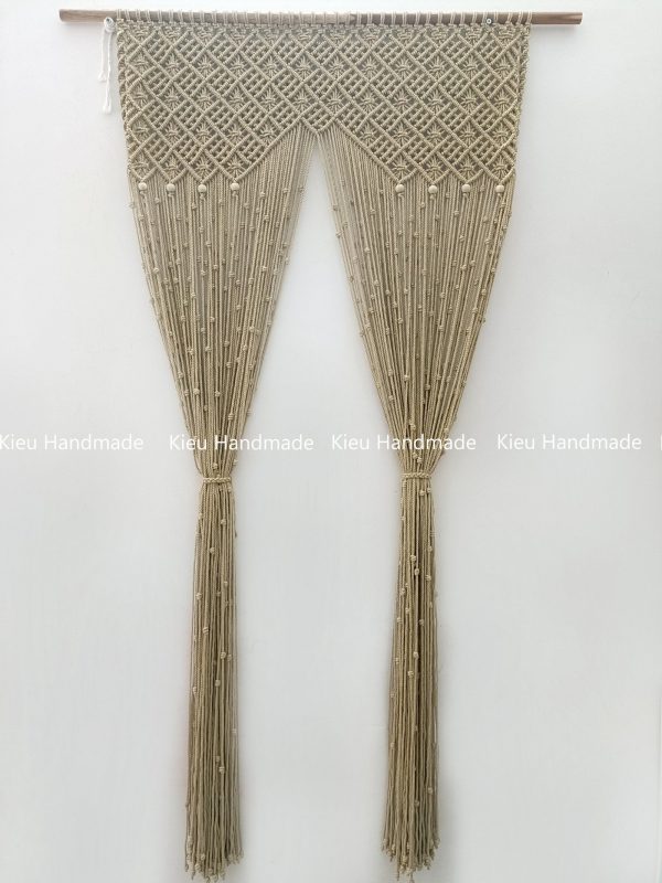 Rèm Ngăn Không Gian Phòng Khách Phòng Ngủ Cho Chung Cư bằng Macrame - Ảnh 2