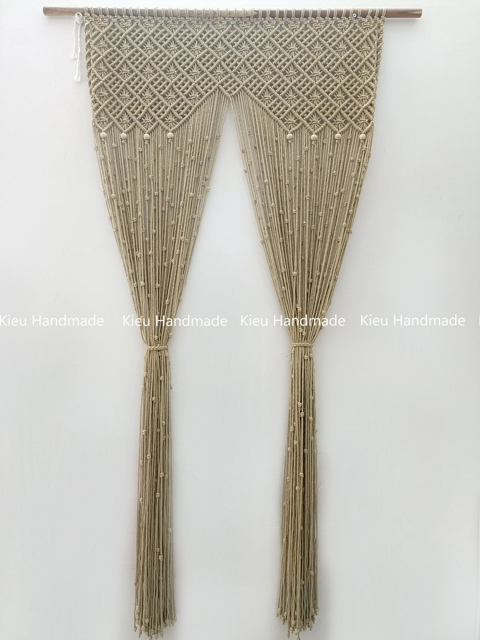 Rèm Ngăn Không Gian Phòng Khách Phòng Ngủ Cho Chung Cư bằng Macrame - Ảnh 2