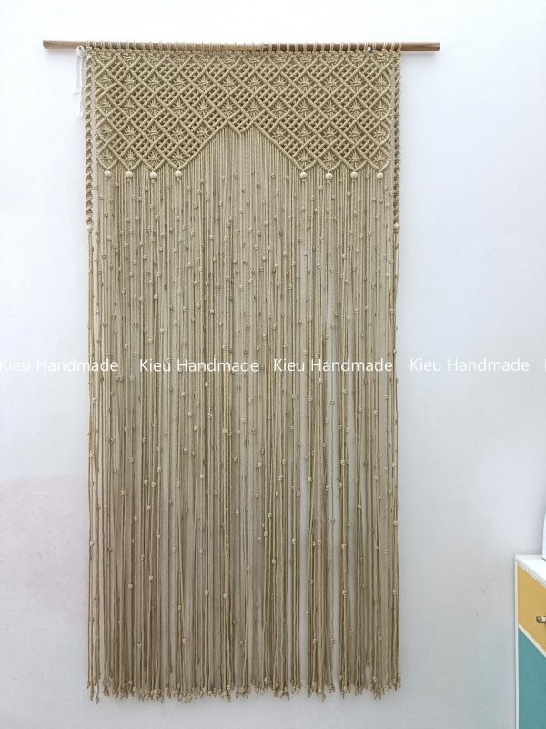 Rèm Ngăn Không Gian Phòng Khách Phòng Ngủ Cho Chung Cư bằng Macrame - Ảnh 4