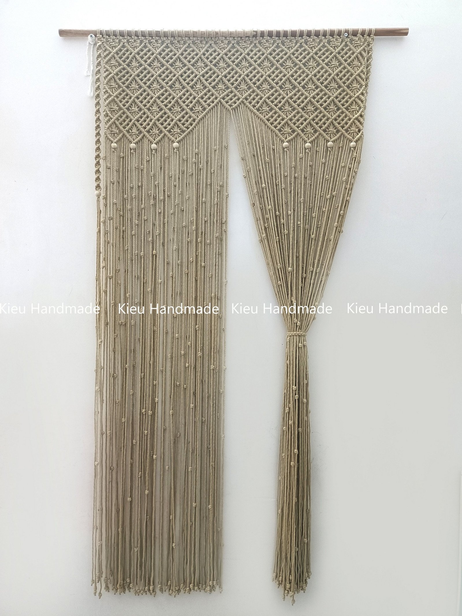 Rèm Ngăn Không Gian Phòng Khách Phòng Ngủ Cho Chung Cư bằng Macrame - Ảnh 5