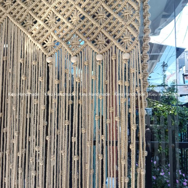 Rèm Ngăn Không Gian Phòng Khách Phòng Ngủ Cho Chung Cư bằng Macrame - Ảnh 8