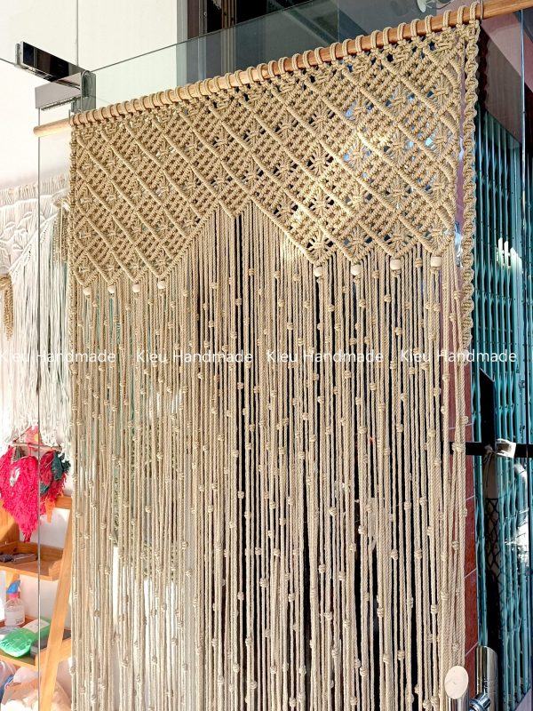 Rèm Ngăn Không Gian Phòng Khách Phòng Ngủ Cho Chung Cư bằng Macrame
